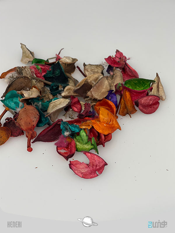 گل خشک رنگی Colored dried flowers