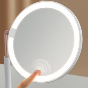 آینه آرایشی رومیزی برند باسئوس Baseus Smart Beauty Series Lighted Makeup Mirror with Storage Box DGZM-02