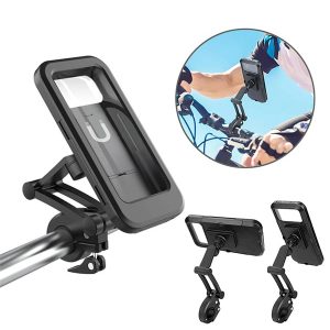 هولدر گوشی دوچرخه و موتور ضد آب با چرخش 360 درجه 360°Bicycle Motor Bike Waterproof Phone Case Mount Holder for Mobile Phone