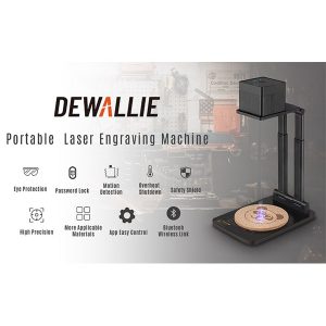 دستگاه حکاکی لیزری DEWALLIE قابل حمل Portable DEWALLIE laser engraving machine