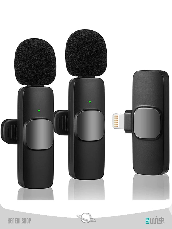 میکروفون k9 پلاس با دو فرستنده k9 plus microphone with two transmitters