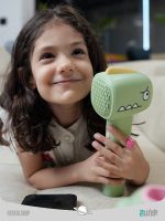 سشوار بیسیم کودک طرح دایناسور wireless baby hair dryer with dinosaur design