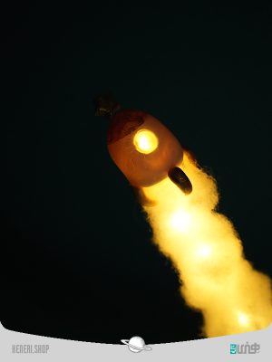 کیت دست ساز چراغ خواب طرح راکت موشک سیاره هنری Blast-Off Rocket Nightlight DIY Kit