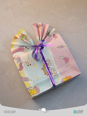 کاغذ کادو طرح یونیکورن Unicorn gift paper