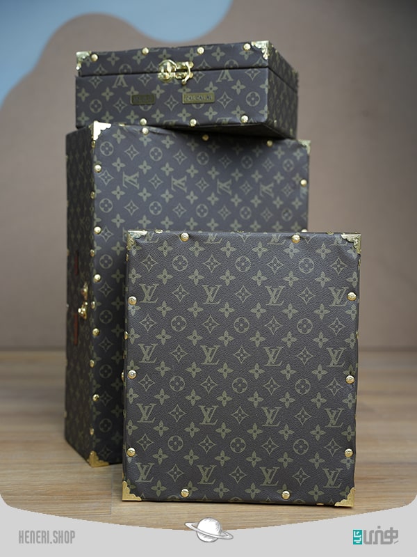 جعبه چمدانی 3 سایز طرح ال وی Box 3 sizes design Lv