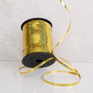 ربان متالایز اکلیلی زرد Yellow metallized ribbon