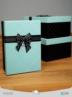 جعبه هدیه مستطیلی آبی مهربون (3سایز) Mehrbon blue rectangular gift box