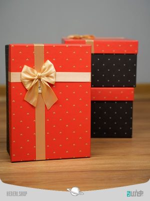 جعبه هدیه مستطیلی قلبی (3 سایز) Rectangular heart gift box