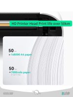 پرینتر حرارتی قابل حمل با کاغذ(A4 portable thermal printer (A4