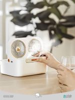 فن و مرطوب کننده قابل حمل Portable fan and charger