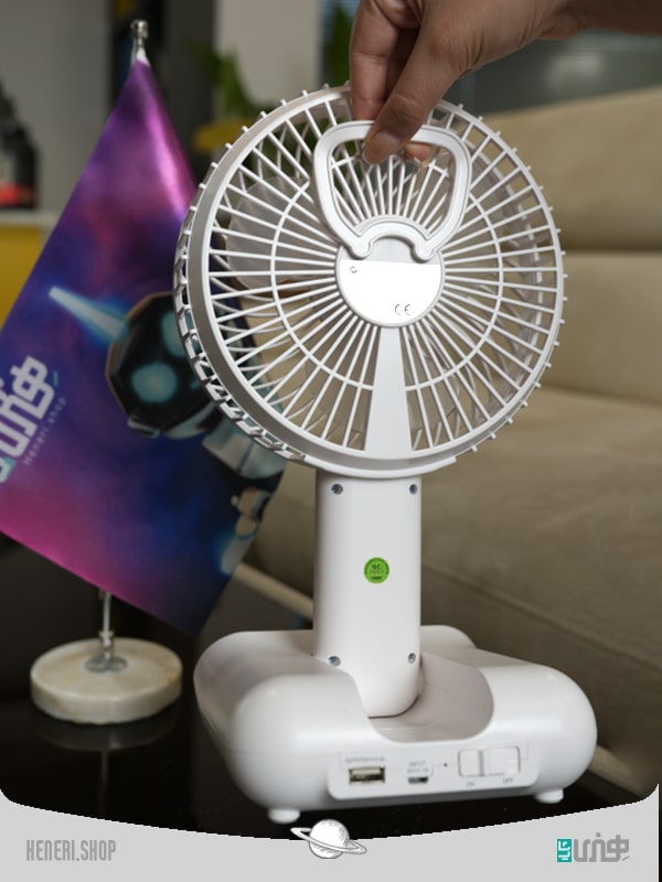 پنکه و لامپ شارژی کمپینگ Rechargeable camping fan and lamp