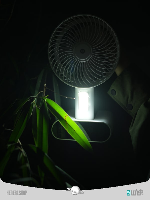 پنکه و لامپ شارژی کمپینگ Rechargeable camping fan and lamp