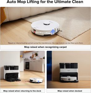 Roborock robotic vacuum cleaner with smart charging station