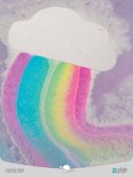 کوکتل پدیکور مدل ابر رنگین کمانی Pedicure cocktail rainbow cloud model