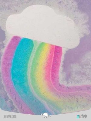 کوکتل پدیکور مدل ابر رنگین کمانی Pedicure cocktail rainbow cloud model
