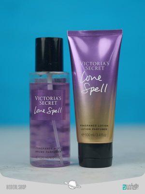 ست بادی اسپلش و لوسیون بدن ویکتوریاسکرت Victorias Secret Set Love Spell Body Splash Body Lotion